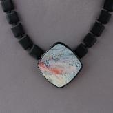 Jan Geisen handmade polymer clay jewelry - pendant necklace N7026